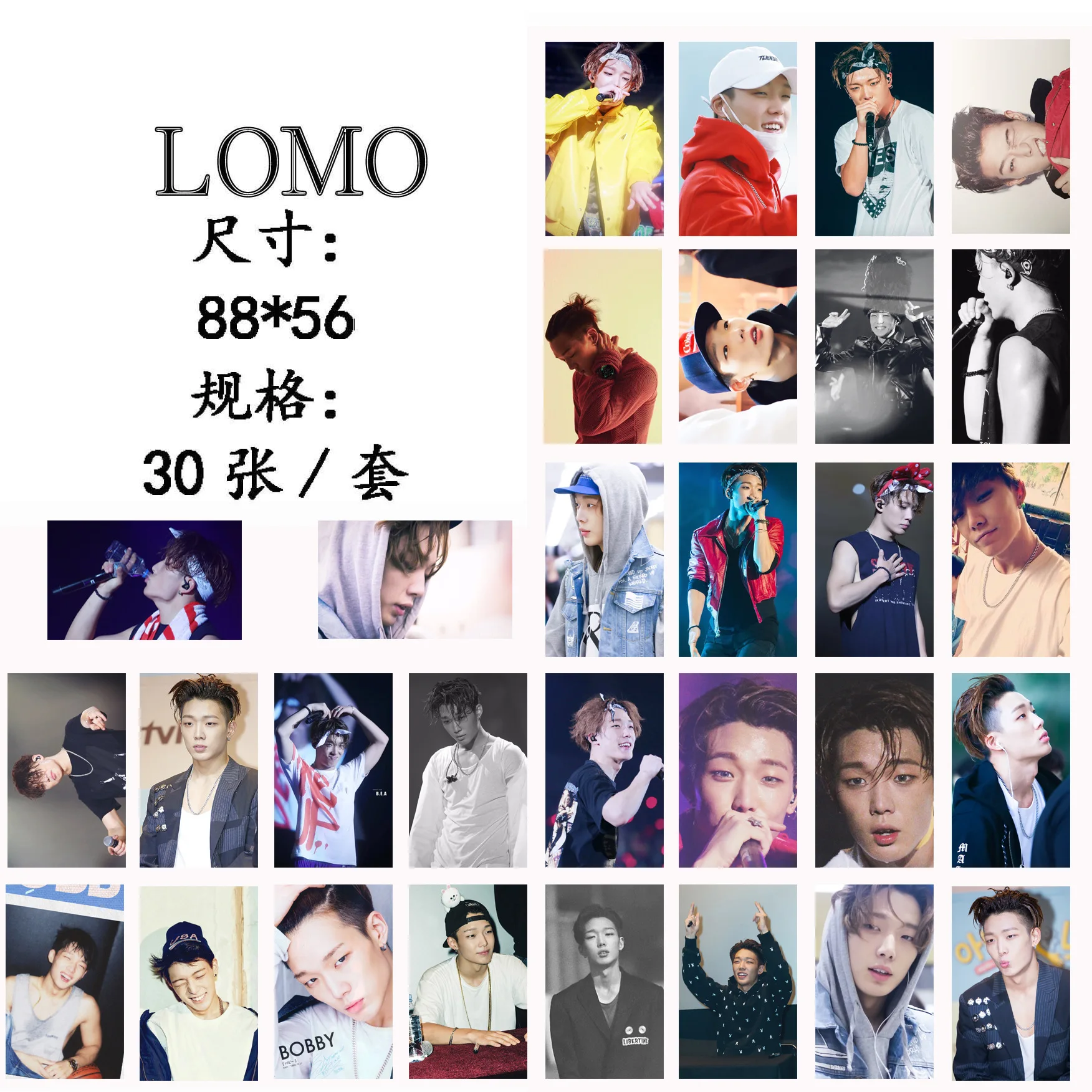 Фотокарты KPOP 2018 HOT IKON k pop ikon постер с надписью + стикер 30 шт.|Ювелирные наборы| |