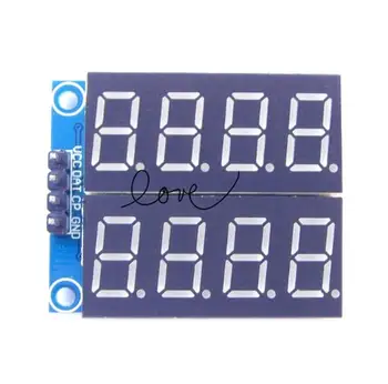 

Free Shipping 5pcs/LOT Eight serial interface Red highlight 74hc164 drive digital tube display module