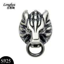 Модные крутые мужские серьги-гвоздики из серебра 925 пробы, одинарные персонализированные винтажные тайские серебряные оригинальные дизайнерские аксессуары, подарок