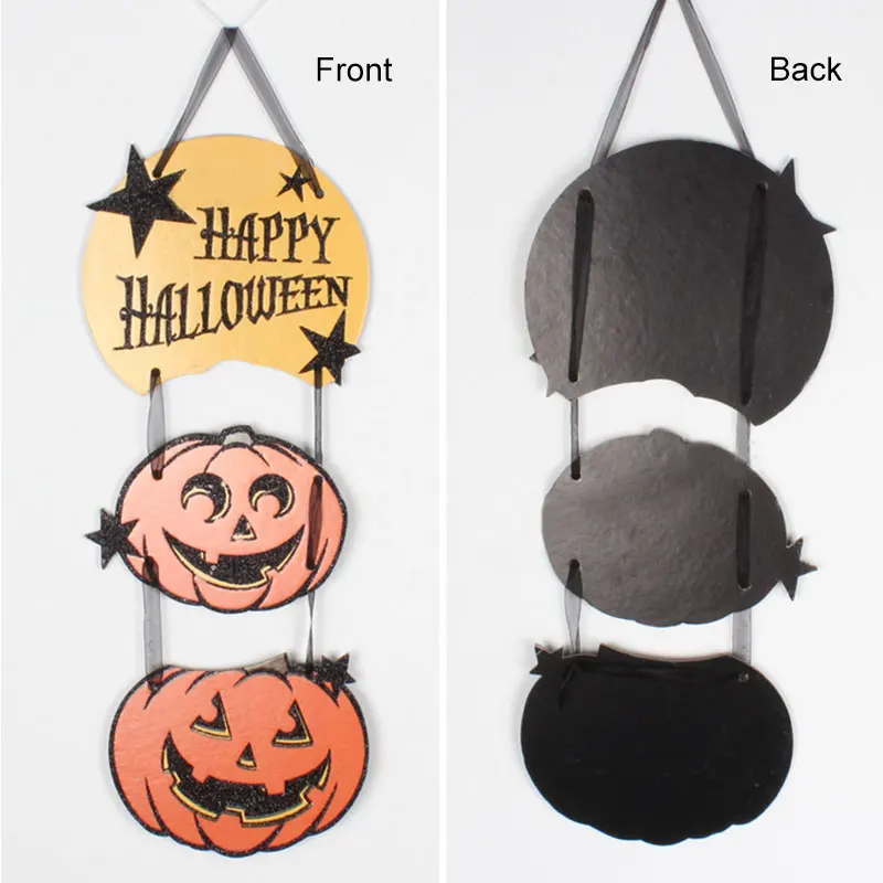 hanging hang tag halloween decoration window door decor pumpkin ghost skull hanging strips hogardchina