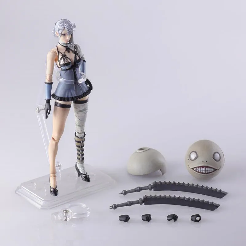 

HOT Game 14cm NieR Automata Nier Replicant Gestalt Bring Arts Kaine Action Figure Toy for Anime PVC Model doll Christmas Gift