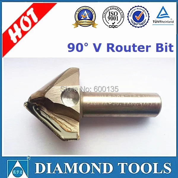 

Free shipping cost PCD router bit 90 degree V router bit Diamond router bit manufacturer