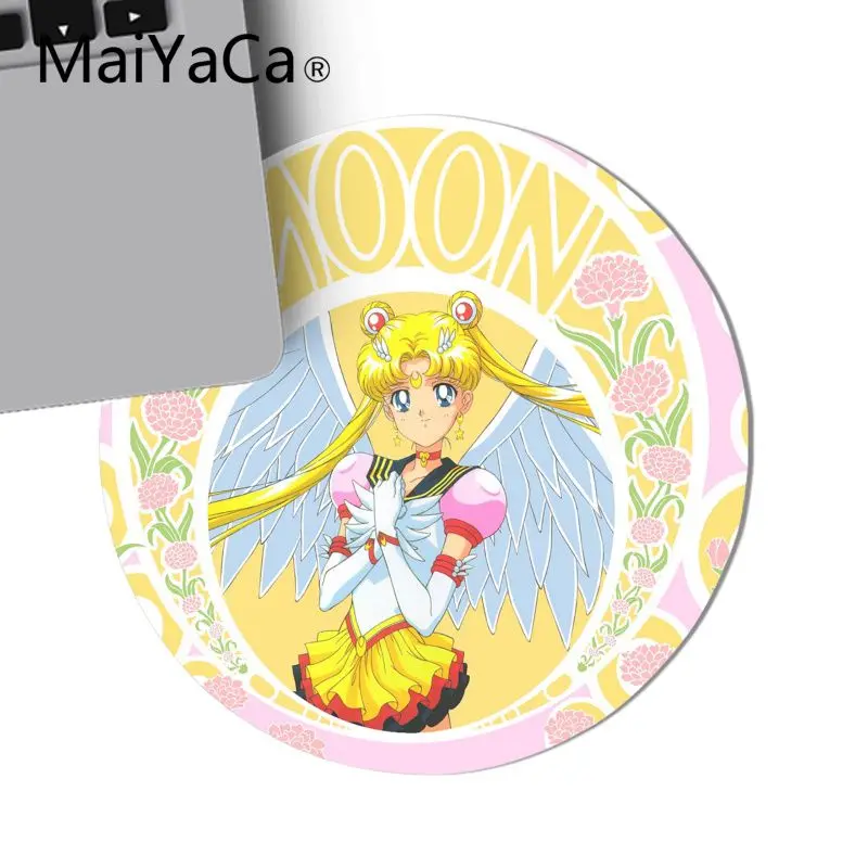 MaiYaCa Boy Gift Pad Sailor Moon PC computer laptop Gaming mouse pad Customized Mouse Pad gamer Notebook Laptop Anime Mouse Mat - Цвет: 22x22cm