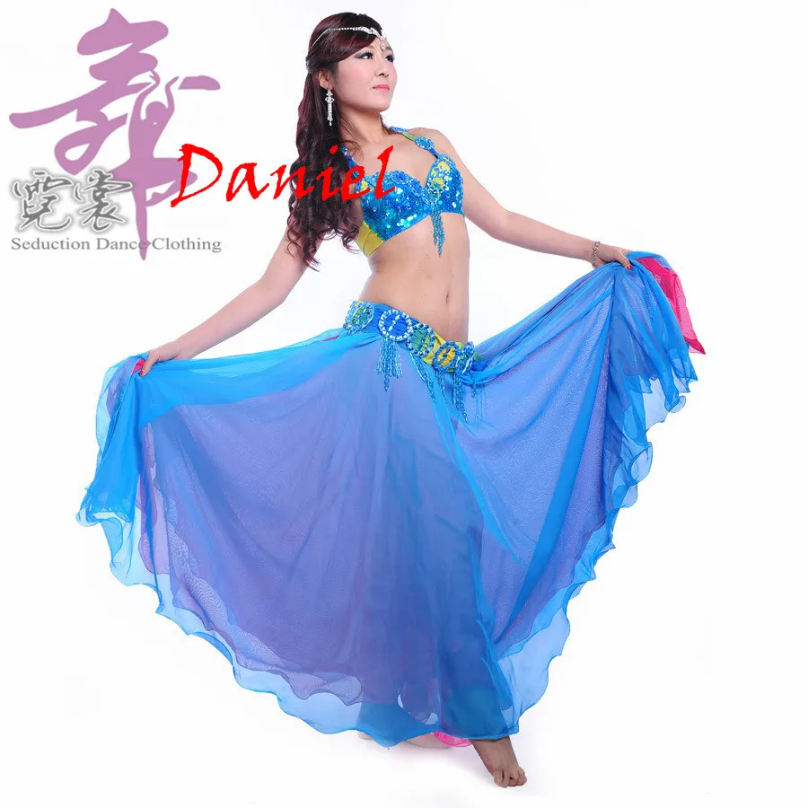 Stage Performance Belly Dance Clothing Dance Costumes Chiffon Long Skirt Belly Dance Costumes