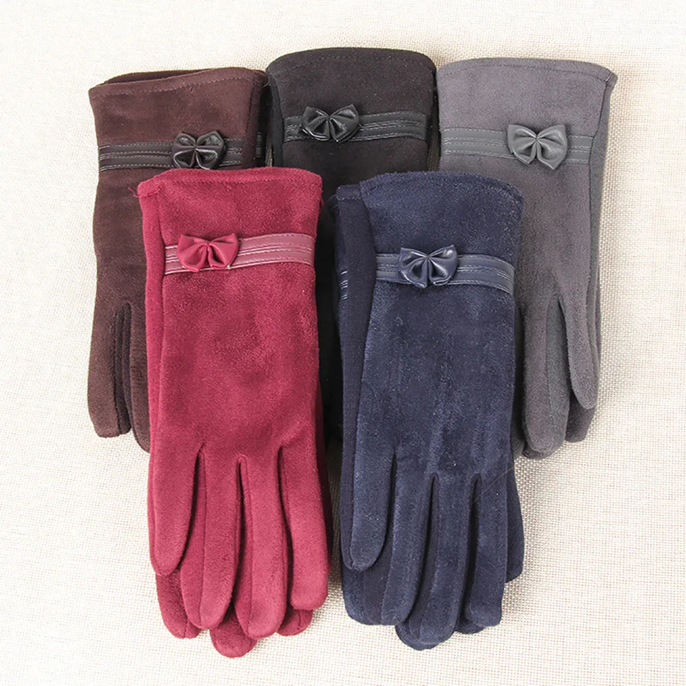 

Winter Fashion WomenWarm Screen Riding Drove Gloves JUL24