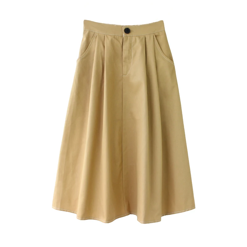

2018 Elastic High Waist Women Cotton Skirts Summer Women Boho A-Line Long Skirt Faldas Jupe Femme Women Midi Skirt Saia