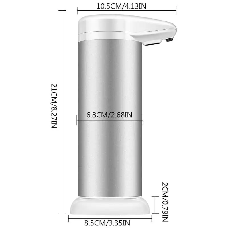 300 мл Бесконтактный автоматический мыло инфракрасный дозатор сенсор контейнер для жидкого мыла алюминий сплав жидкости мыло диспенсер