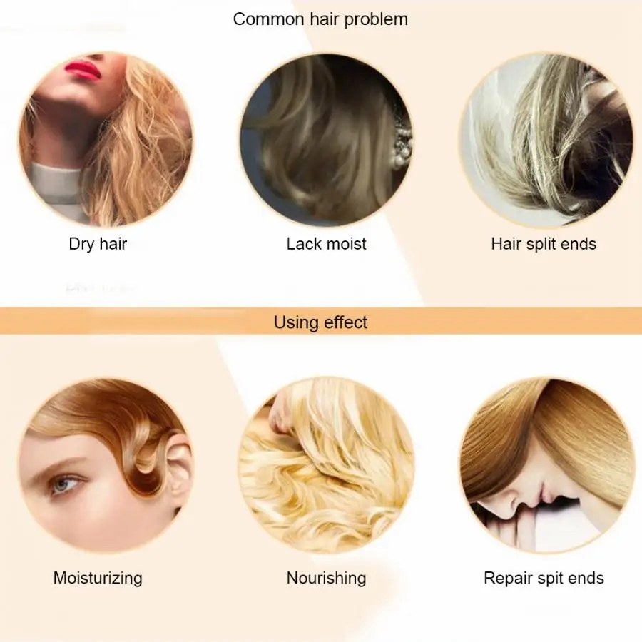 Natural Argan Oil Hair Mask MoisturizingHair Care Cream Repairing Supple Strengthening Dried Damaged Hair Treatment Conditioner