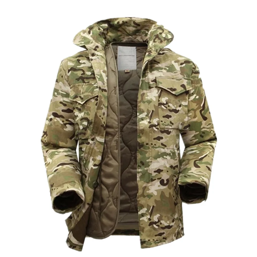M65 военная тактическая куртка для мужчин армейский вентилятор ветровка куртка размера плюс с внутренней военной вентиляцией зимняя куртка мужская одежда