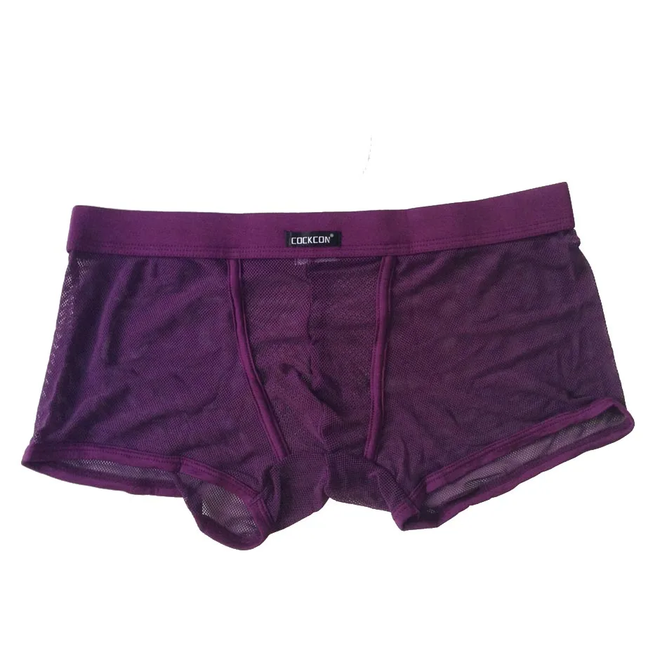 Hot! 2017 New Famous Brand Underwears Men's Boxers Shorts Sexy Mesh Men Panties Sexy Trunks shorts for Men Calecon Homme (3)