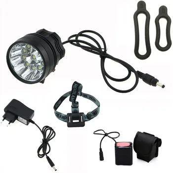 

2 in 1 20000LM 11 x Cree XM-L T6 LED Rechargeable Bicycle Light Cycling Bike Headlight Headlamp + 18650 Battery Pack + Charger
