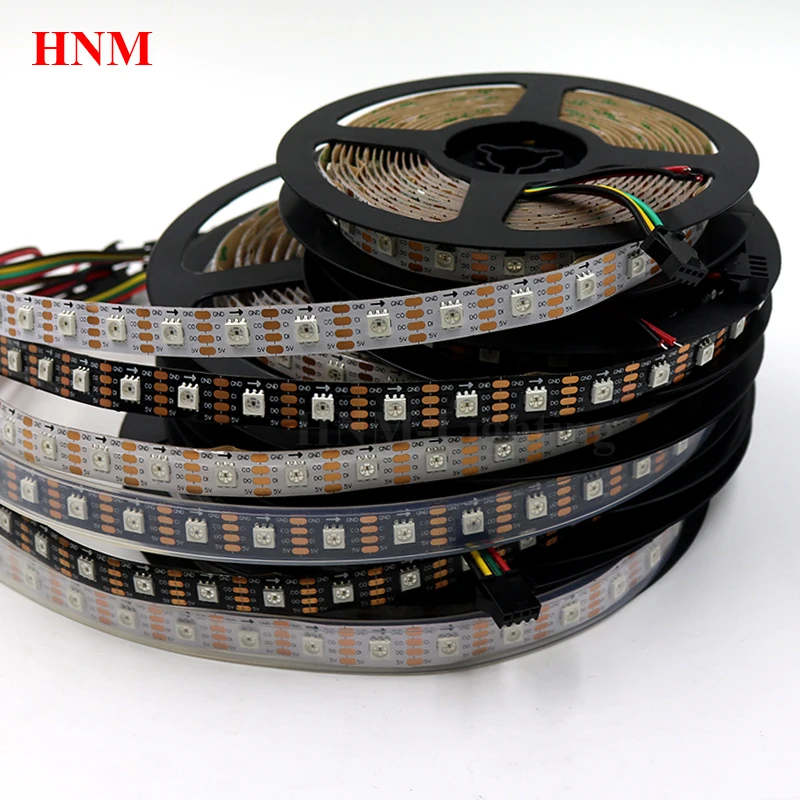 5v-60leds-m-hd107s-similar-apa102-apa107-5050-smd-digital-rgb-pixel-led-strip-light-tvwhite-black-pcbip20-ip65-ip67