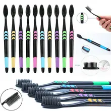 Семейный набор зубных щеток мягкий бамбуковый уголь для взрослых Cleancare десны тонкие волосы для дома унисекс здоровая щетка для чистки зубов