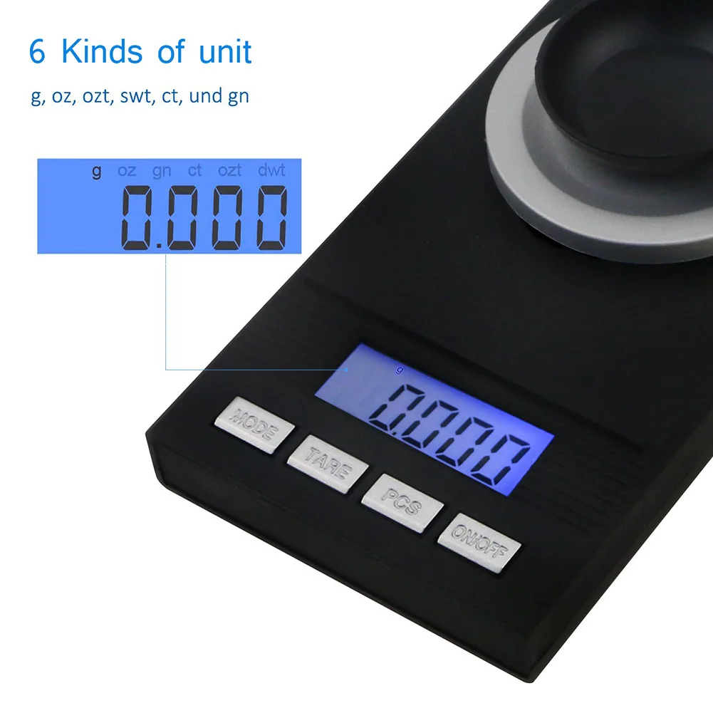 

Electronic Digital Milligram Scale 50g/0.001g Lab Scale Smart Electronic Balance Gram Carat Grain Reload Jewelry CLH@8