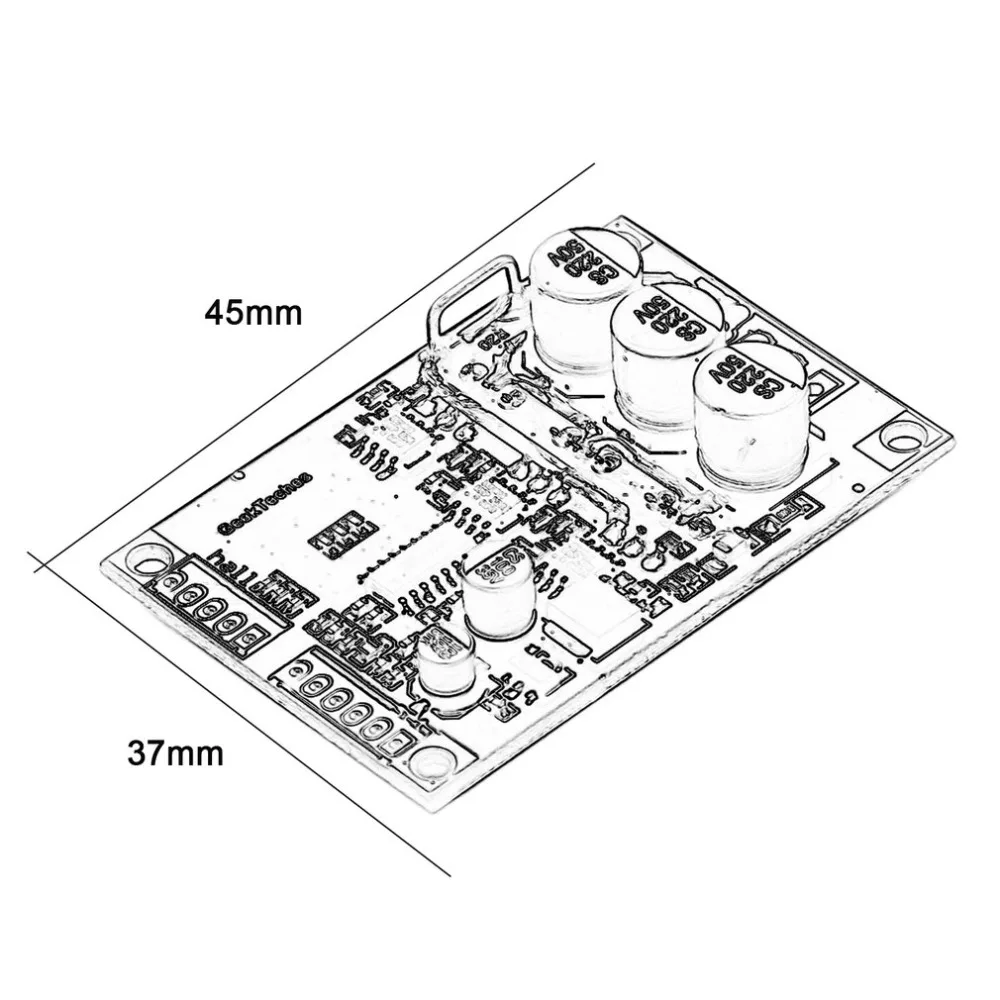 15A 500 Вт DC12V-36V Бесщеточный Регулятор скорости двигателя BLDC плата драйвера с Холлом