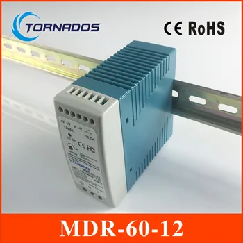 

MDR-60-12 Industrial DIN rail Mini switching power supply for LED driver 12v 5A 60W AC85-264V to DC 12V