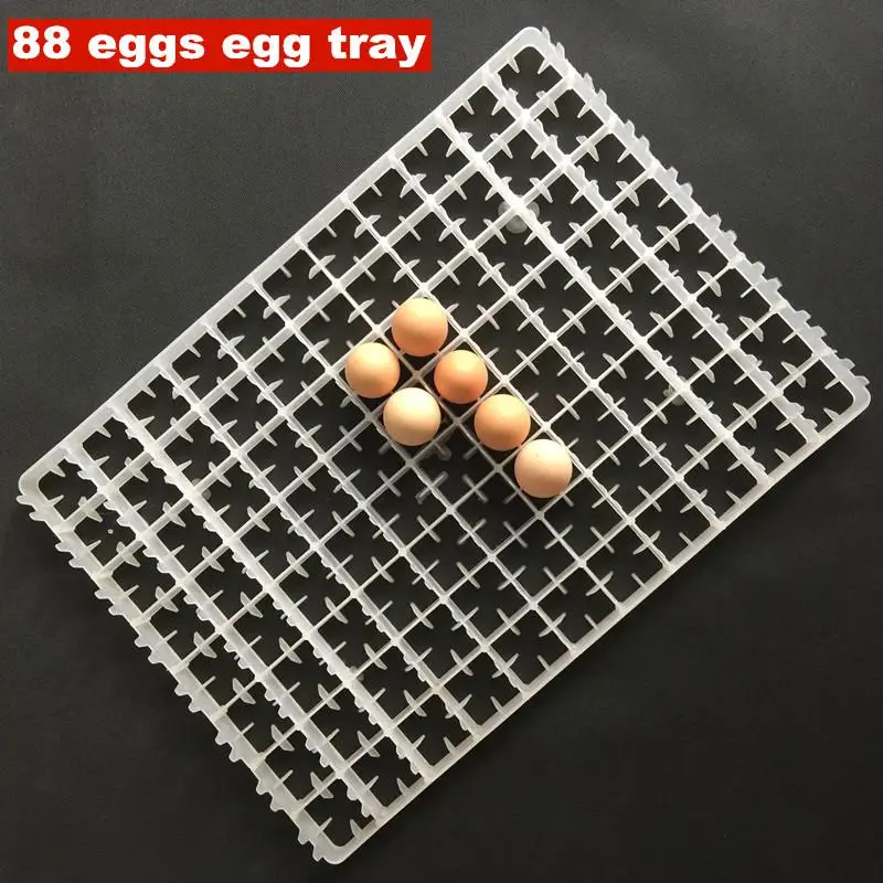 1 шт. аксессуары для инкубационного оборудования 50*35,6*2,5 см белый пластик 88 лоток для яиц прост в использовании очень хорошее качество - Цвет: 88 eggs