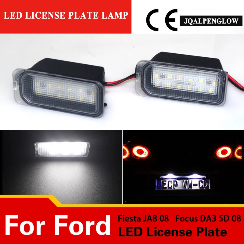 CE Cars Error Free LED License Plate Light Number Licence Plate Lamp for FORD Fiesta Focus S MAX