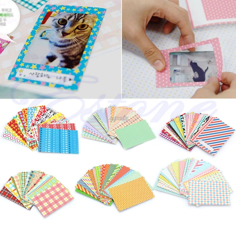 

20Pcs Polaroid Camera Film Skin Masking Photo Sticker For FujiFilm Instax Mini Decor Drop ship