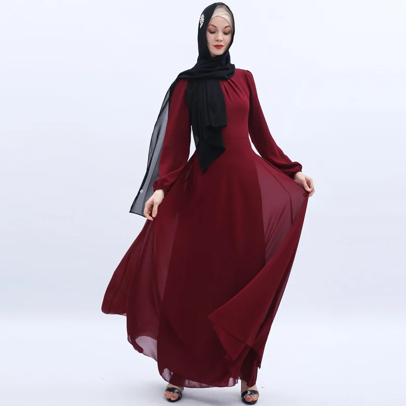 Abaya Qatar ОАЭ турецкий исламский Малайзия Плиссированное мусульманское платье