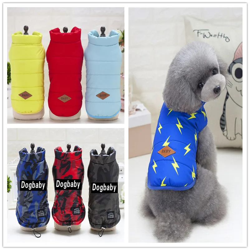 dog winter vest pet dogs cotton vests winter clothes warm coat 2018 new