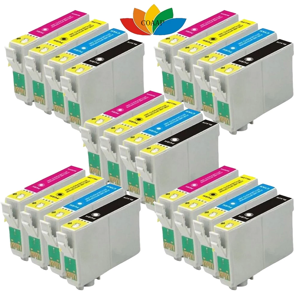 

20x ink for Compatible Epson Stylus S22 SX125 SX130 SX230 SX235W SX420W SX425W SX445W BX305FW T1281-T1284 T1285 cartridge