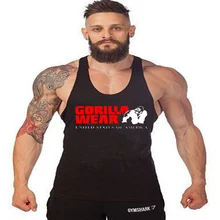 2018 Men Vest Clothing Stringer Bodybuilding and Fitness Print Super GORILLA Men Singlets Cotton Shirts Clothes Undershirt