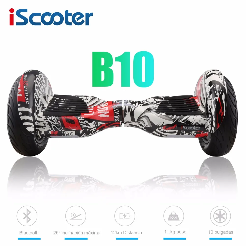 iScooter 10 inch Electric Hoverboards with Bluetooth Speaker Carry font b Bag b font Self Balancing