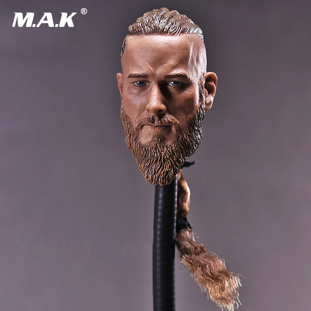 1/6 весы Мужская голова лепить Viking Трэвис финмел с тесьмой для 12 дюймов мужской