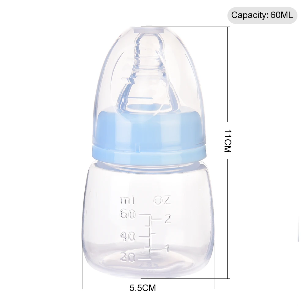 Mini Portable Baby Bottle Blue