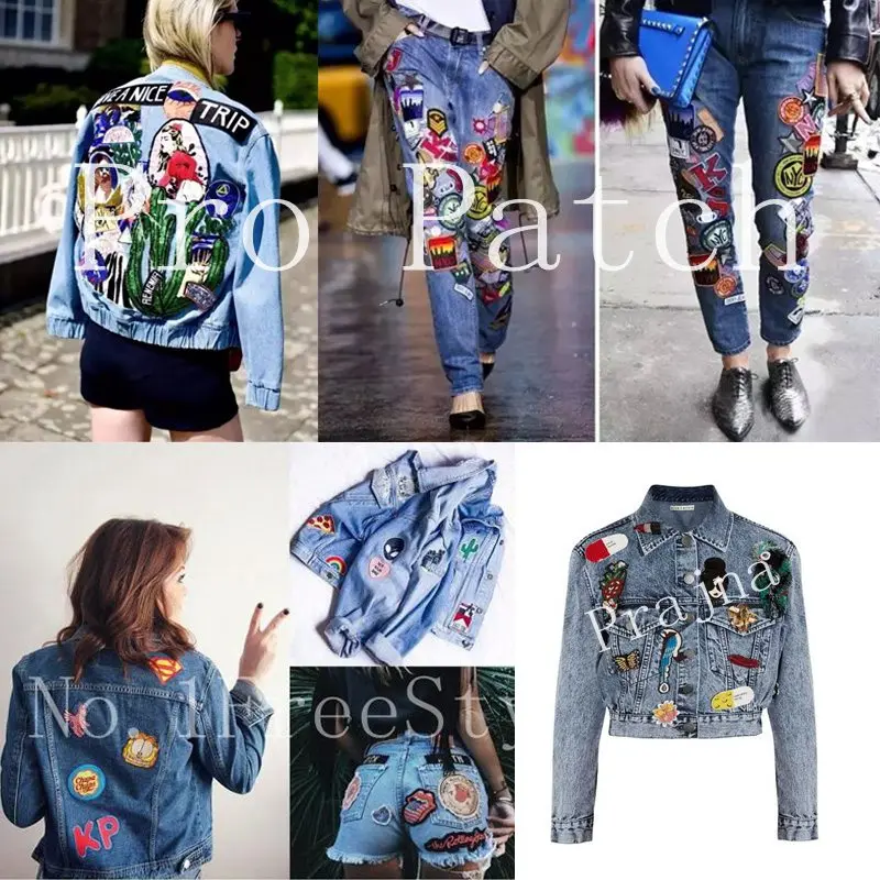 Patch Jeans Suit Iron Patches For Clothing Clothes Embroidered