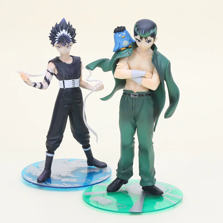 

2pcs/set Anime YuYu Hakusho figure Yusuke Urameshi and Hiei PVC Action Figure Collection Model Toy Dolls Gifts 17-20cm