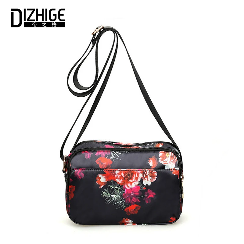 

DIZHIGE Brand Soft Waterproof Nylon Women Shoulder Bag High Quality Crossbody Bag For Women Luxury Printing Female Messenger Bag