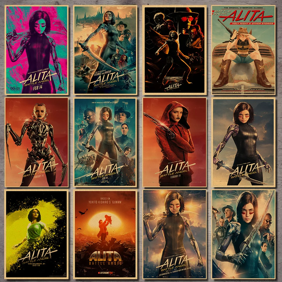 Hot Fighting Angel Alita Movie Poster 2019 Poster Art Kraft Paper Poster Home Room Wall Printing Decor Aliexpress