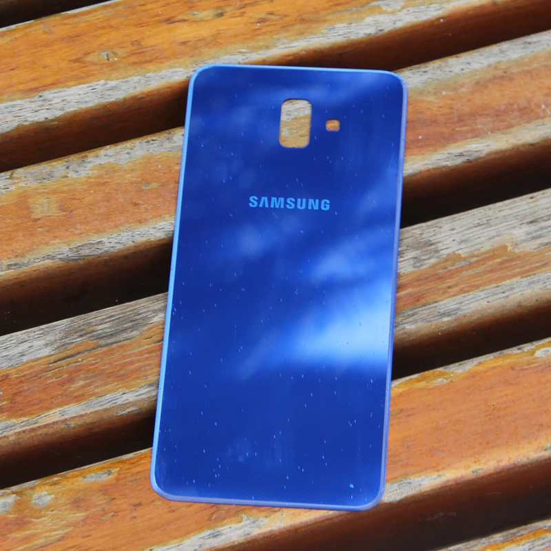 Оригинальные чехлы для задней крышки Samsung GALAXY J6 + Задняя стеклянная крышка Корпус