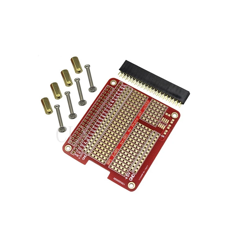 Плата расширения для крышки Proto Raspberry Pi 4 Модель B / 3B +/3B красная плата RPI GPIO |