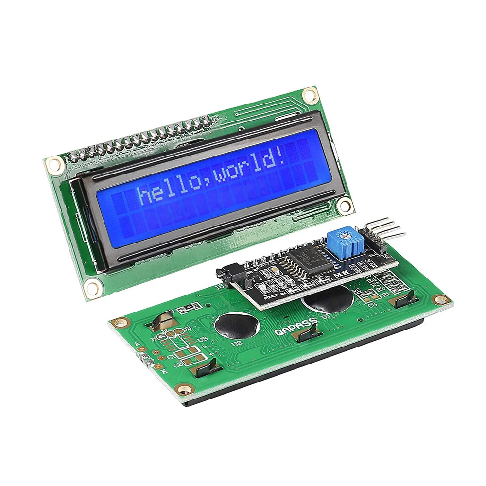 ЖК дисплей 1602 Модуль синий экран I2c дисплея HD44780 16x2 IIC символ 5 В для Arduino|Модули