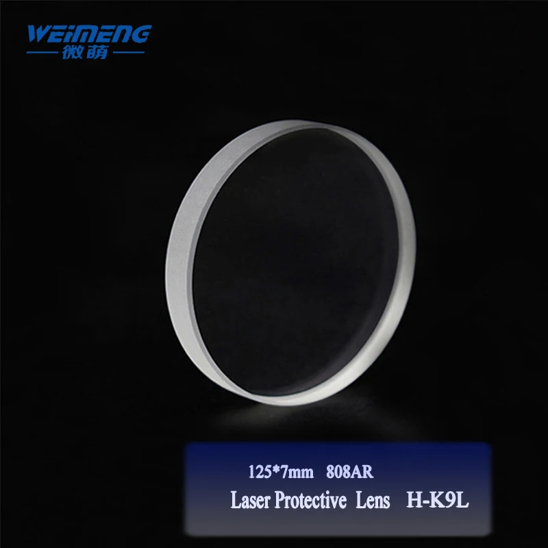 

Weimeng laser protective windows lens 125*7mm H-K9L material 808nm AR circular shape for laser optical fiber cutting machine