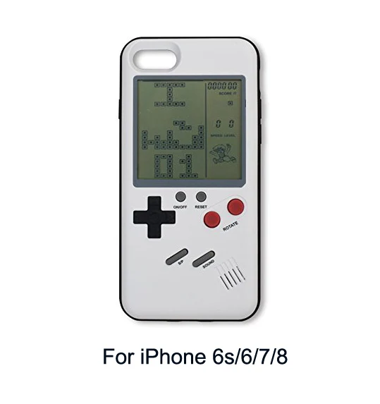 GB Gameboy Tetris Phone Cases for iPhone 6 6S 7 8 Plus Soft Can Play Blokus Game Console Cover For Iphone X