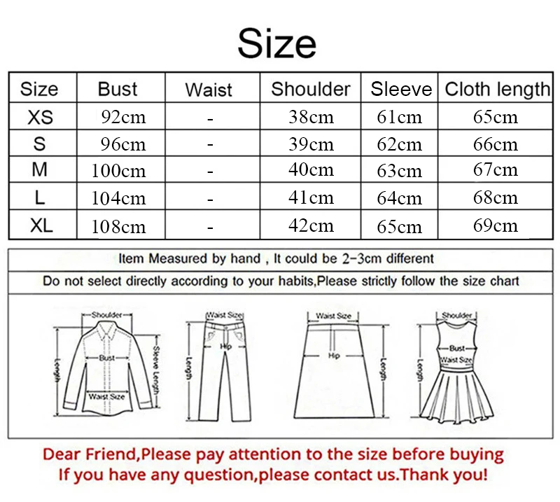 size xs-xl