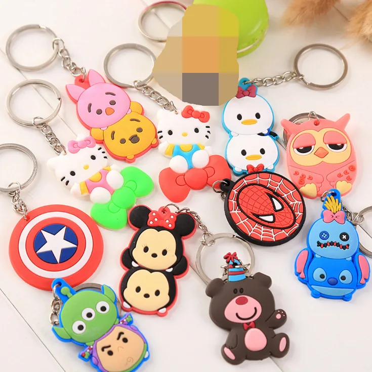 

2019 New Series Keychain Jingle Cat Captain America Doll Design Keyring for Men Boy Schoolbag Charm Accessories