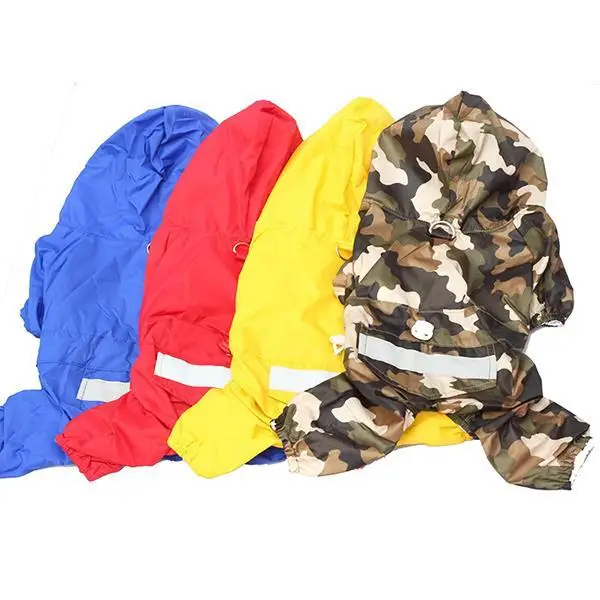 

Hot Sales Cheap High Quality Waterproof Hooded Dog Apparel Acrylon Raincoat Jacket 4 Colors Pet Costume Large 5076