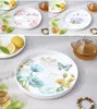 39cm,35cm,30cm round dish plate Square Trays for Party/Hotel/Home Dinner Plate Dish  for Snacks Fruit Milk 4
