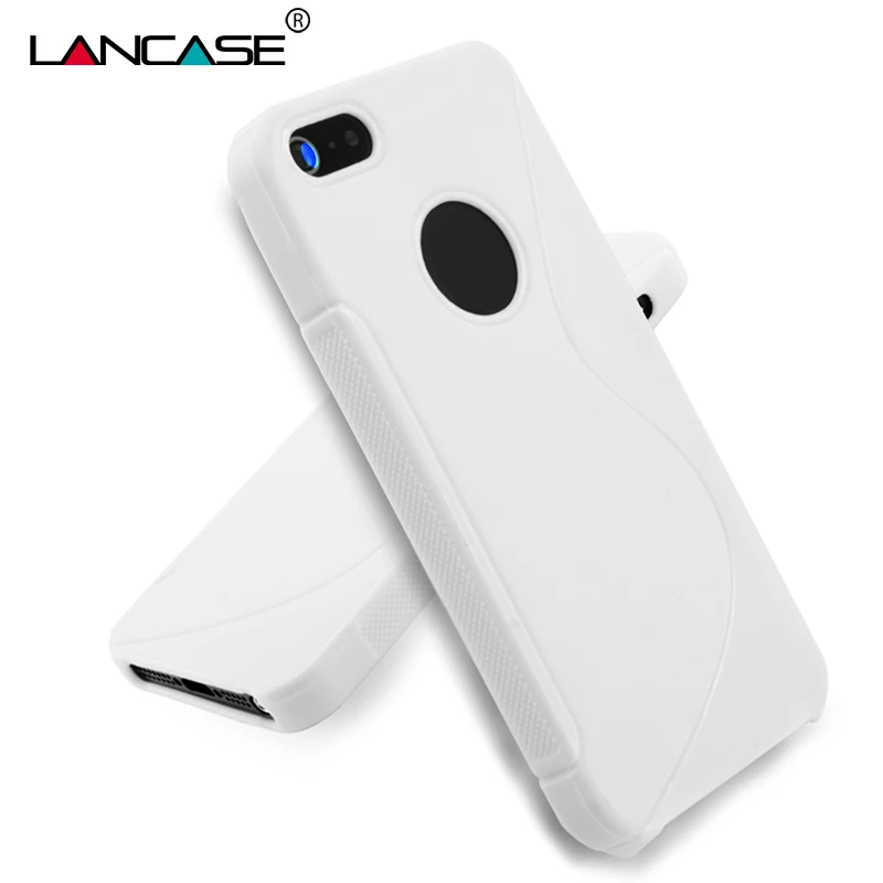 Lancase TPU чехол для iPhone 5S силиконовый Мягкий гель ТПУ 5 SE Матовый мобильный