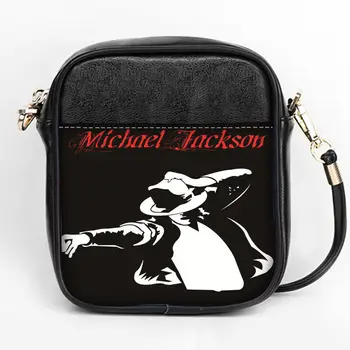 

Custom Michael Jackson Sling Bag Women Sling Shoulder Bags Leather Mini Girls Tote Party Bag DIY Sling Bag