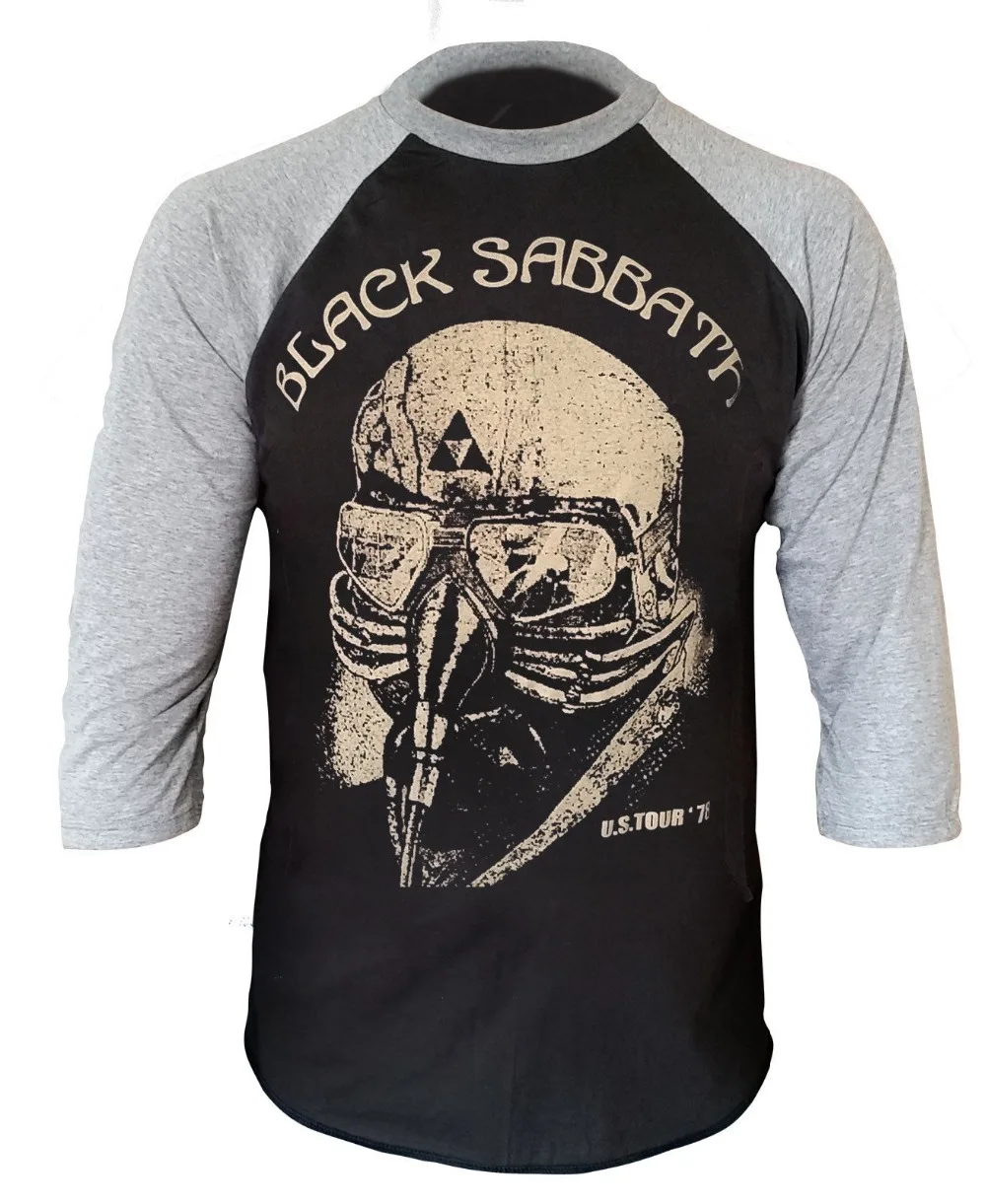 2017 New Rock Band Black Sabbath T shirt Mens US Tour 78 band logo Men