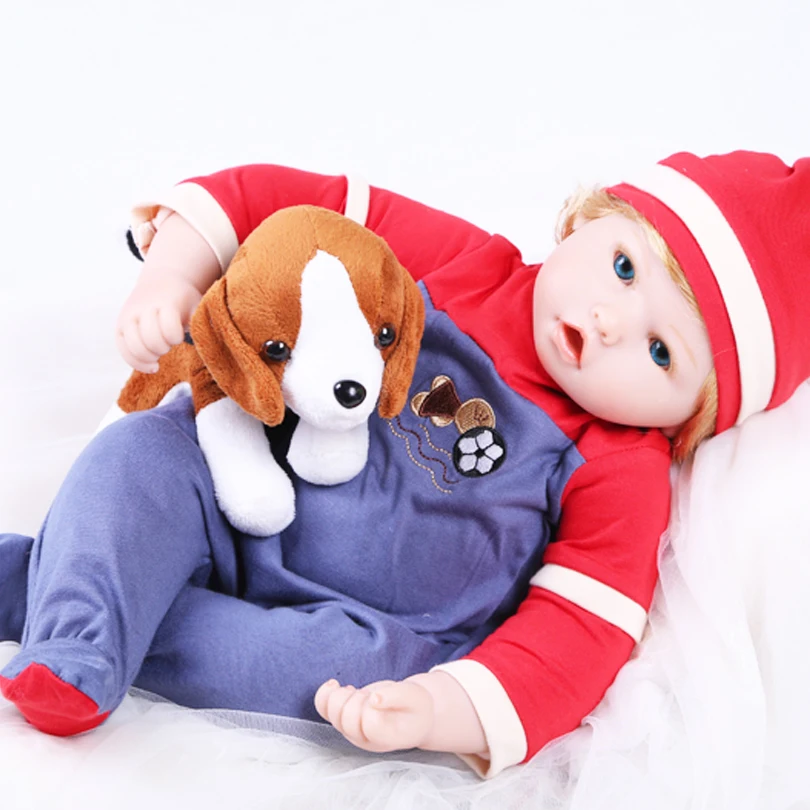 New Reborn Babies Dolls Cotton Body Lovely Silicone Doll Reborn Lifelike Christmas Gift For Children Brinquedos Baby-reborn