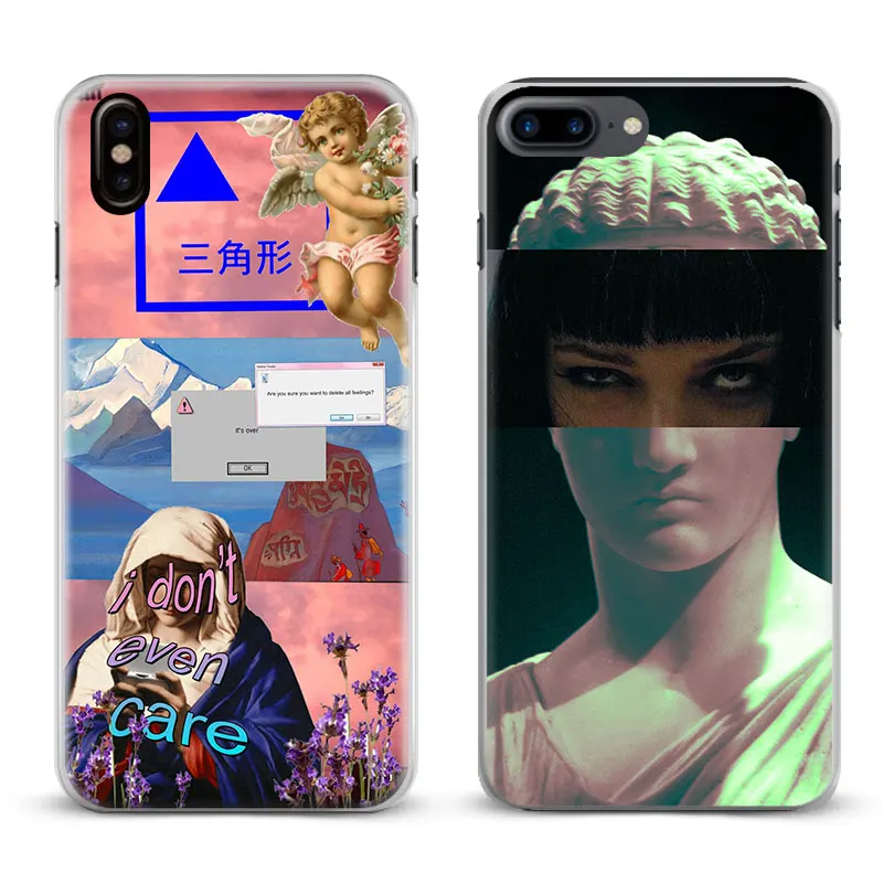 

Vaporwave Art Fashion Coque Cover Shell For Apple iPhone 4 4s 5 5s Se 6 6Plus 6s 6sPlus 7 Plus 8 8Plus X Phone Case