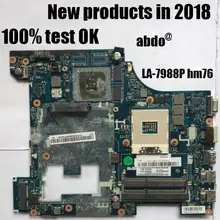 Abdo QIWG6 LA-7988P материнская плата для lenovo G580 ноутбук материнская плата PGA989 GT710M 1G HM76 DDR3 тесты работы
