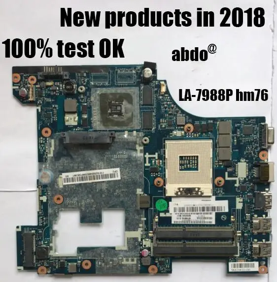 Abdo QIWG6 LA 7988P материнская плата для Lenovo G580 ноутбука PGA989 GT710M 1G HM76 DDR3 100%